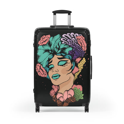 Floral woman Hard shell Luggage