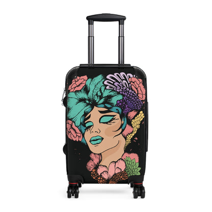 Floral woman Hard shell Luggage