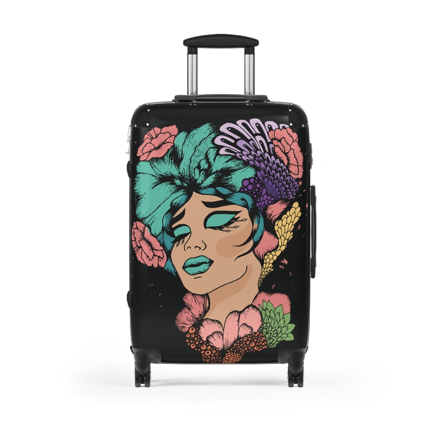 Floral woman Hard shell Luggage